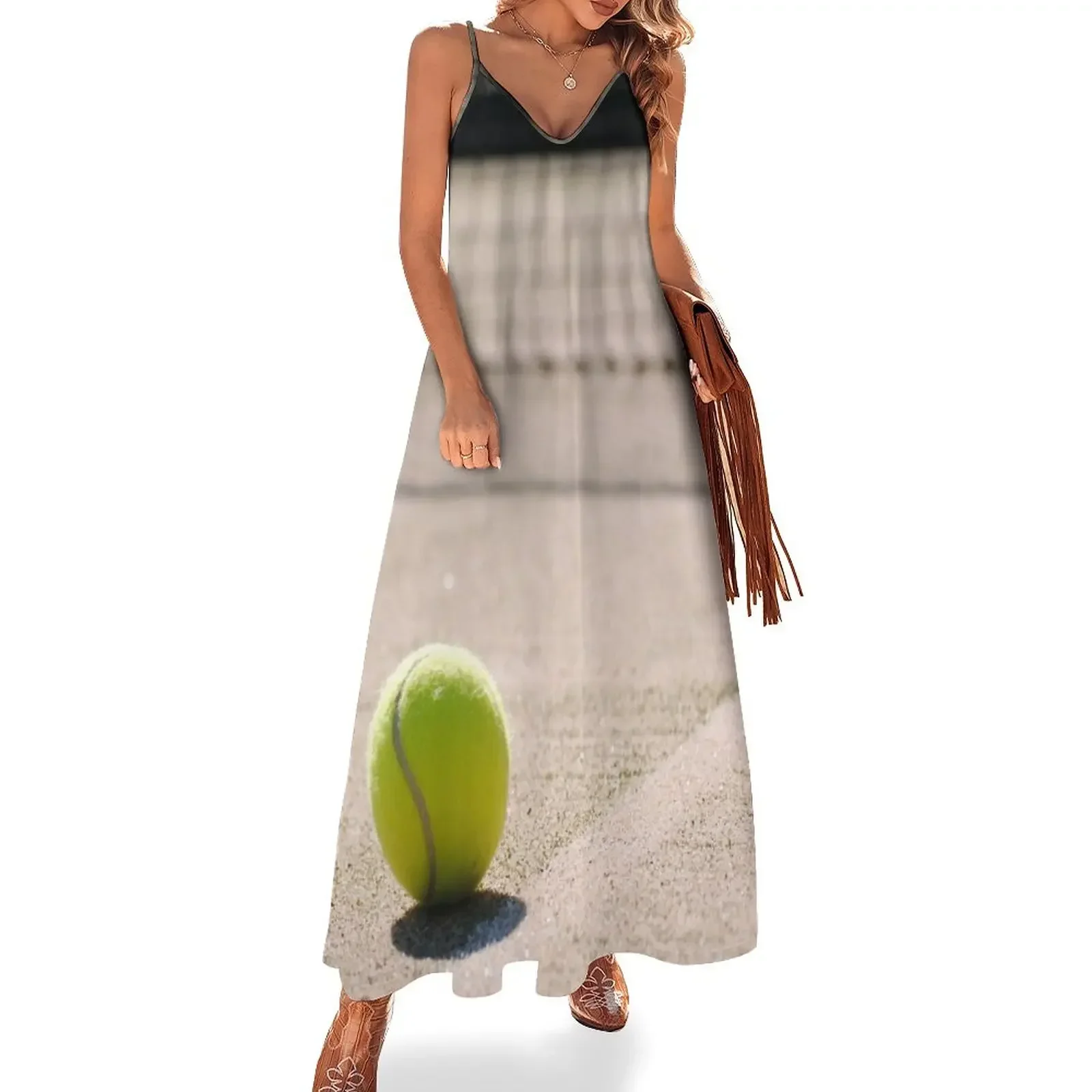 

Tennis ball Sleeveless Dress women clothes dress for women 2024 Long dresses beach dresses Dress