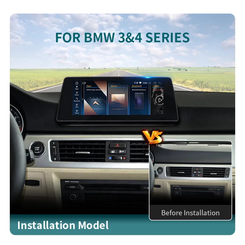 RoadNavi Android 13 Car Radio Wireless Carplay Android Auto GPS Navi Multimedia Player for BMW 3 Series E90 E91 E92 E93