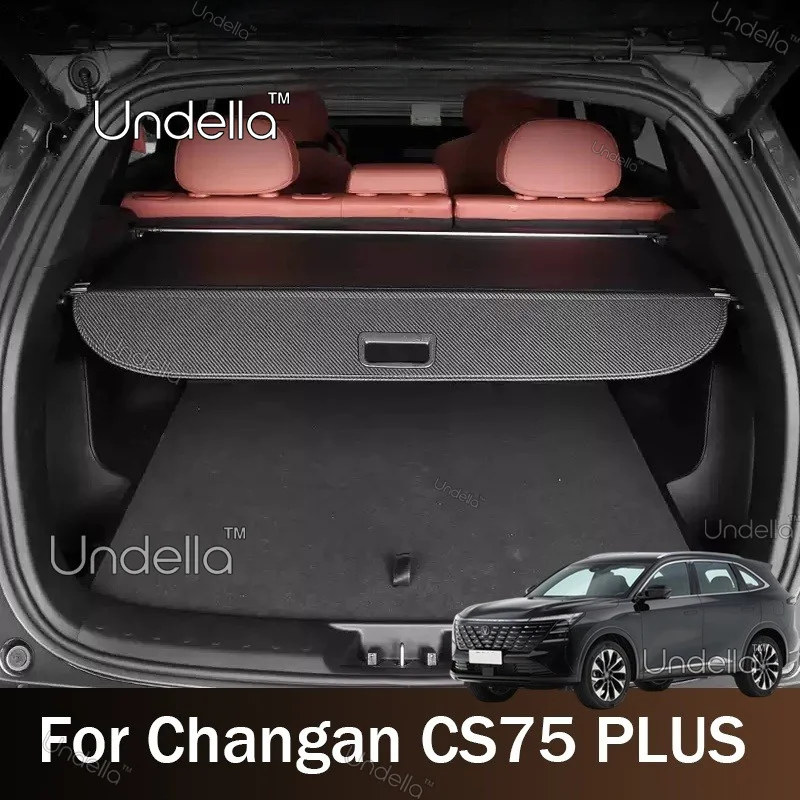 Cargo Cover For Changan CS75 PLUS 2026 2027 Rear Trunk Shade Privacy Shield Boot Parcel Shelf Auto Interior Accessories