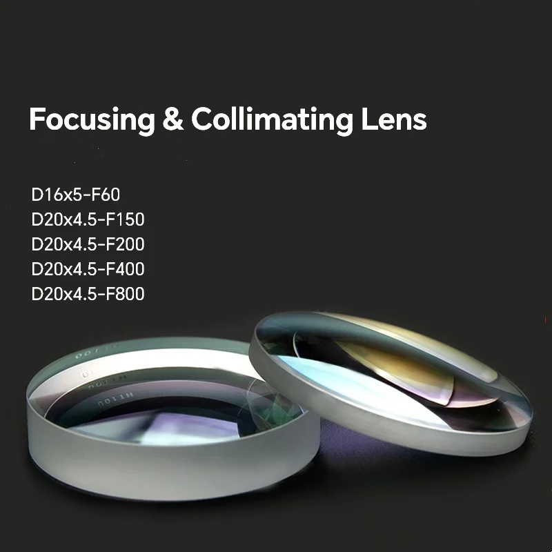 Laser Welding Focus Collimation Lens Dia16/20/30 F50/60/100/120/150/800mm for QILIN CQWY SUP21S WSX Laser Welding Gun Lenses