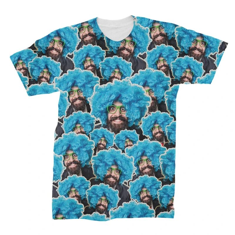 لتقوم بها بنفسك شخصية مخصصة ثلاثية الأبعاد مطبوعة الرجال موضة عادية تي شيرت الصيف قصيرة الأكمام طاقم الرقبة توب الأولاد الشارع الشهير Harajuku تيز #3