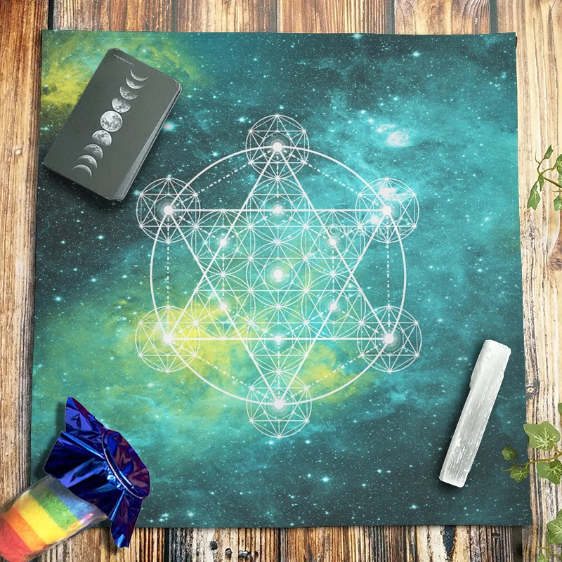 

Spiritual Metatron Tarot Tablecloth Altar Cloth Witchcraft Pagan Kabbalah Tree Of Life Divination Astrology Oracle Card Pads New