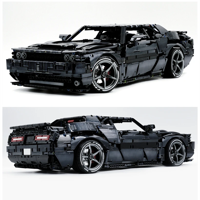 NEW Demon Hellcat MOC 93560 152910 GT Super Sport Car 1:8 Model High-tech Technology Building Blocks Bricks Toys Dodgege