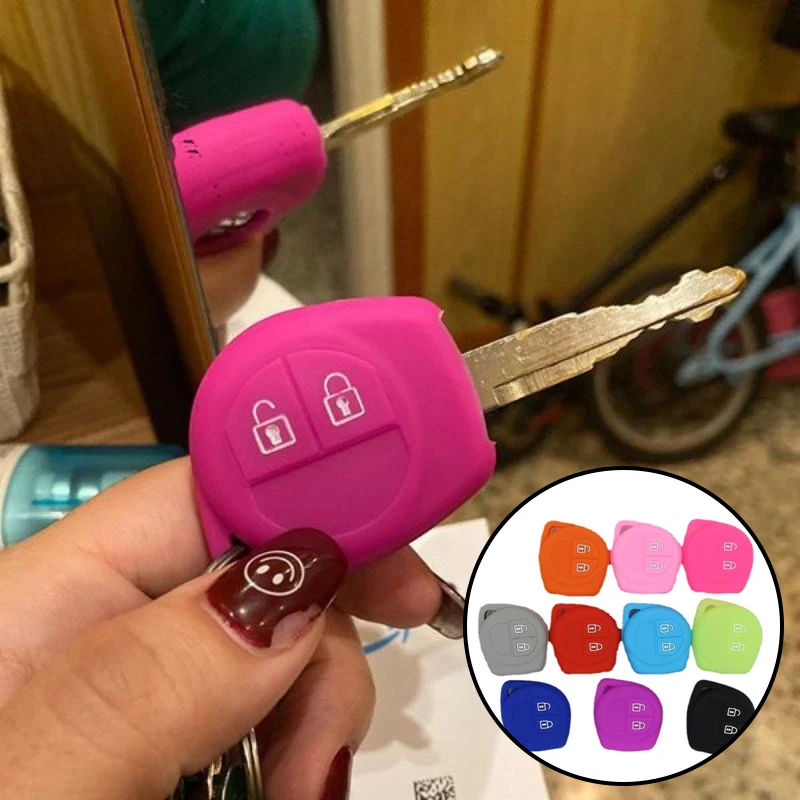 

1Pcs Remote Repair Holder Silicone Keyless Cover For Esteem Baleno SX4 Grand Vitara Jimny Liana Ignis 2Button Car Key FOB