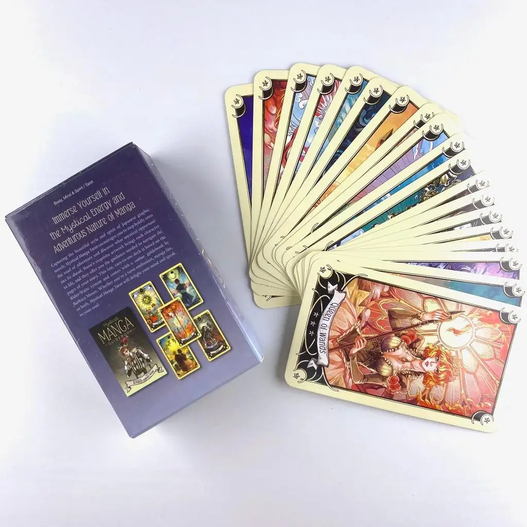 

Mystical Manga Tarot Deck Leisure Party Table Game Fortune-telling Prophecy Oracle Cards