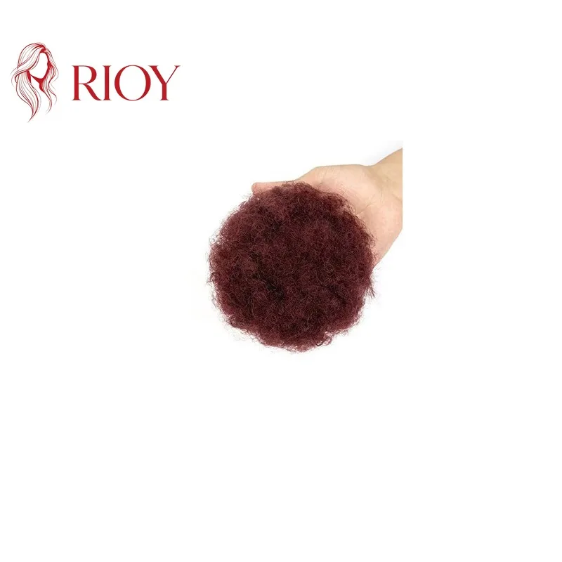 premium-4inch99j-burgundy-afro-kinky-curly-drawstring-ponytail-human-hair-fluffy-for-black-women-daily-wear-or-party-hairstyles