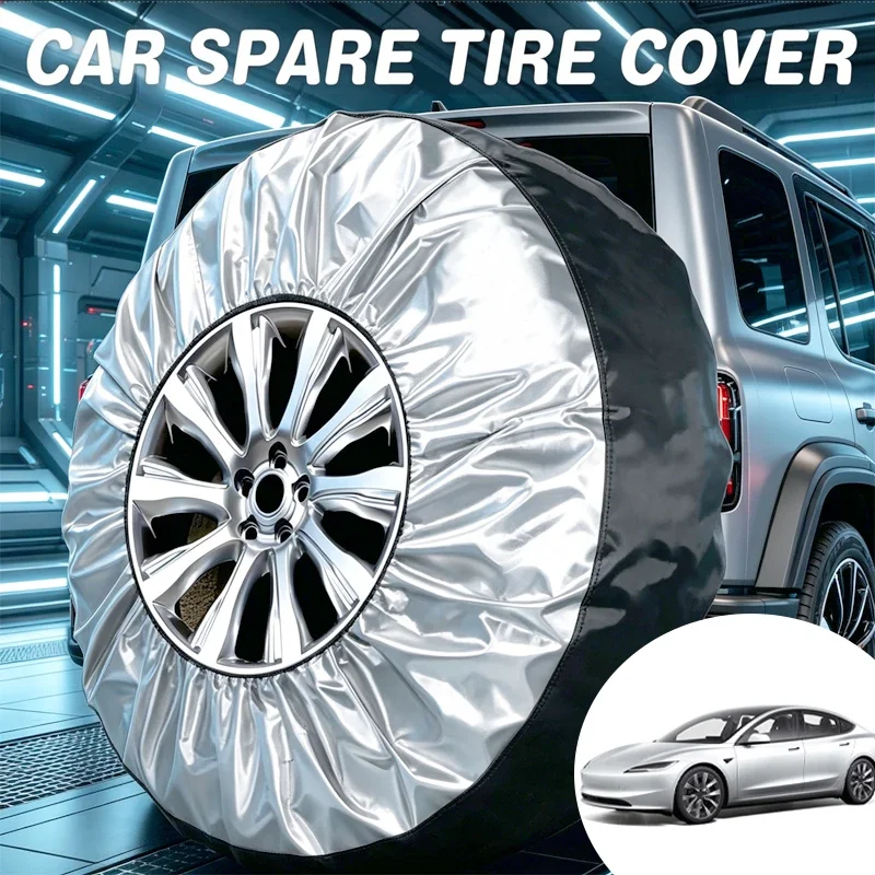 For Tesla Model 2 3 Y S X Cybertruck 4PCS Car Tire Cover Spare Wheel Dustproof Protector