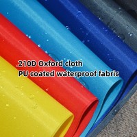 210D Oxford PU coated waterproof fabric tent canopy umbrella drawstring backpack storage bag rainproof and dustproof fabric