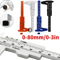 Vernier Caliper DIY Measuring Tool Woodworking Metalworking Plumbing Model Making 0-80mm Aperture Depth Diameter Measuring Tool