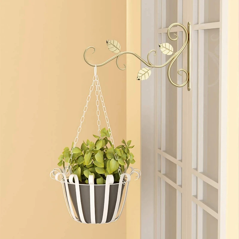 2 Pieces Of Hanging Plant Stand 12-Inch Flower Pot Hooks For Hanging Flower Pots And Bird Feeders