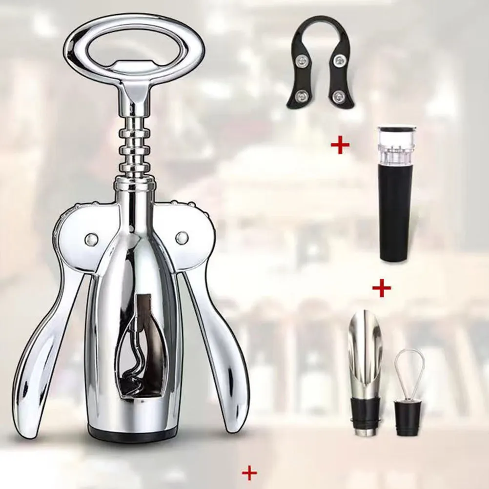 Red Wine Bottle Opener Stainless Steel Corkscrew Kit for Dinner Parties Dates Anniversaries Graduations Retirement Gifts