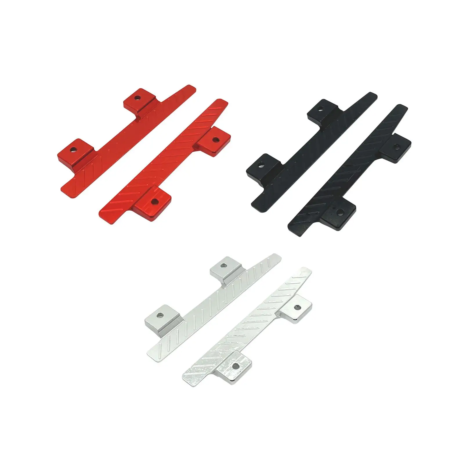 Metalowe stopnie boczne RC Car Foot Pedals Replacement, Foot Plate, RC Side Board dla MN82, LC79, MN78, 1/12 Scale RC Car