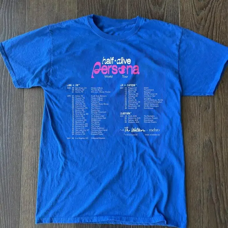 Chemise Half Alive Tour Royal Color, toutes tailles S à 5Xl, cadeau pour fan