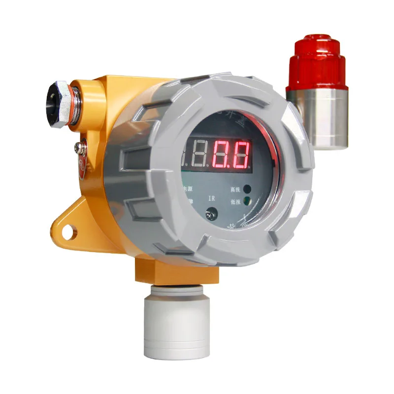 High Precision Oxygen O2 Gas Detector Monitor Digital 4-20mA with Audible Visual Alarm