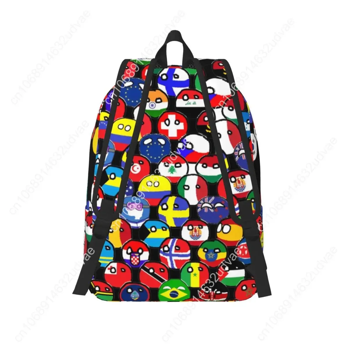 Ransel Kartun Countryball untuk Siswa SD, SMP, SMA, Perguruan Tinggi, Negara-Negara, Bumi, Tas Buku Lucu, Tas Ransel Remaja, Hadiah