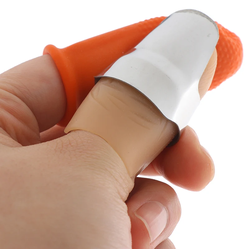 1 مجموعة المحمولة غطاء الاصبع حصاد تشذيب اختيار فاصل الخضار الإبهام القاطع السبابة غطاء