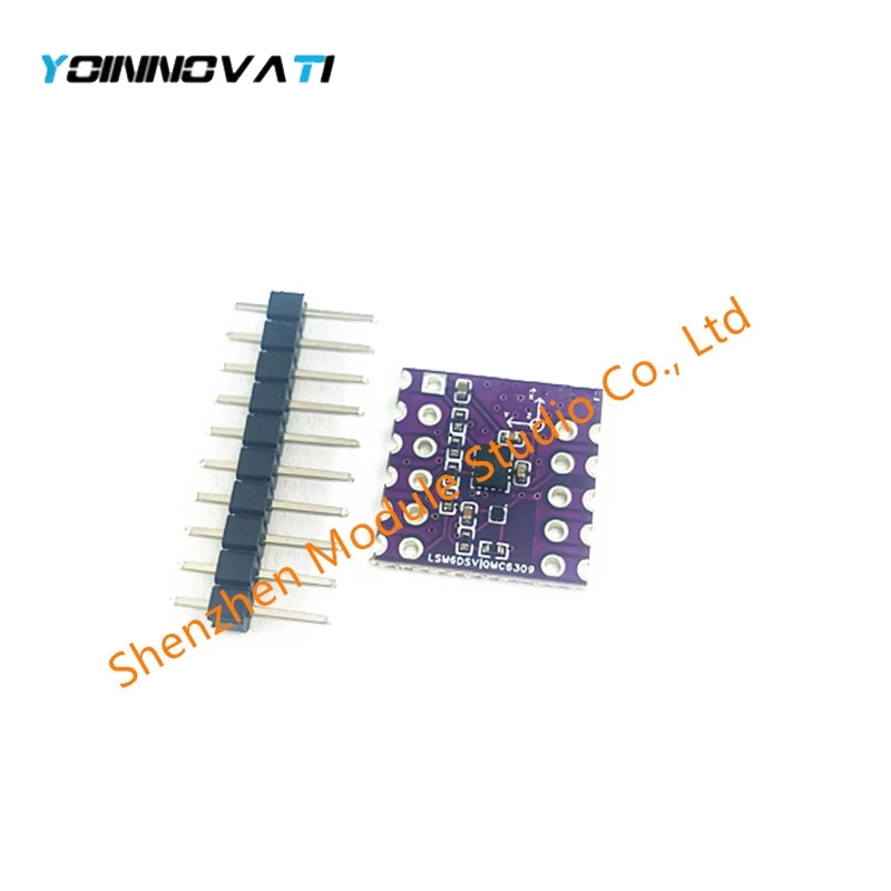 1PCS 3PCS LSM6DSV 9-Axis Sensor Module, Gyroscope Accelerometer with QMC6309 Magnetometer, SPI & I2C Communication Interface