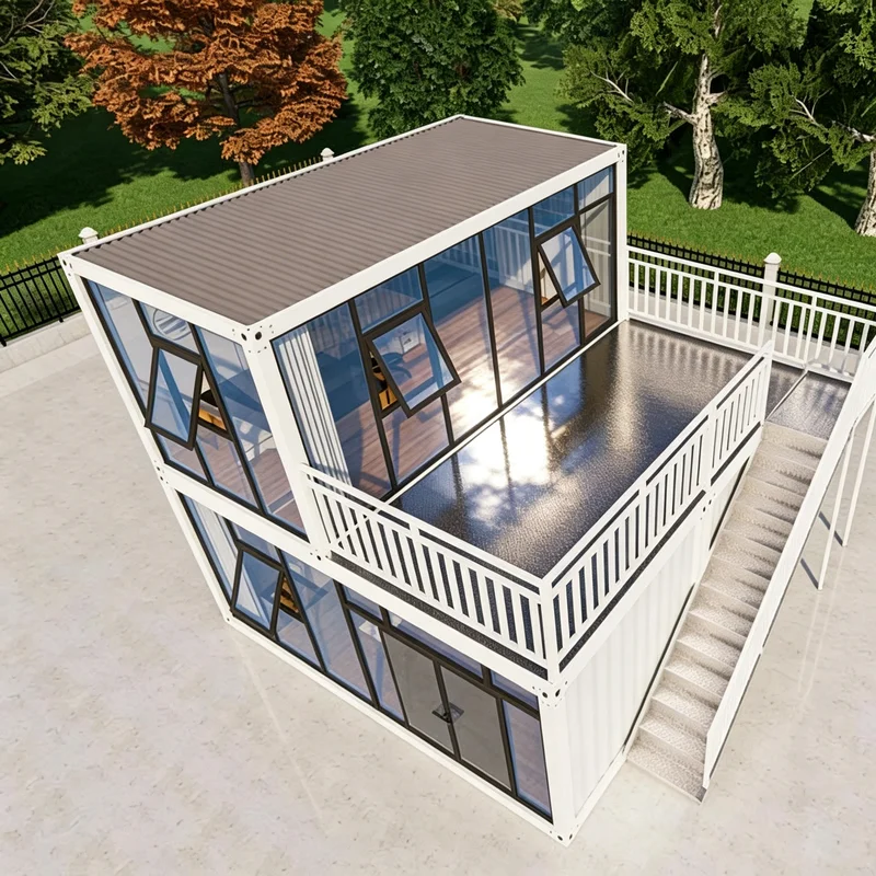 Customized 4 Bedroom Luxury Prefabricated Modular House House Prefab Villa Style Design For Leisure Vacation Living