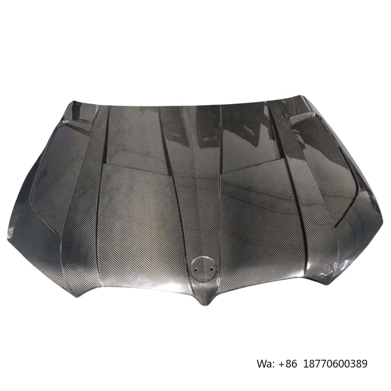 

High quality LD style Dry Carbon Fiber Car Hood Bonnet for BMW G05 X5 G06 X6 X5M F95 X6M F96 Dry Carbon Fiber Engine cover