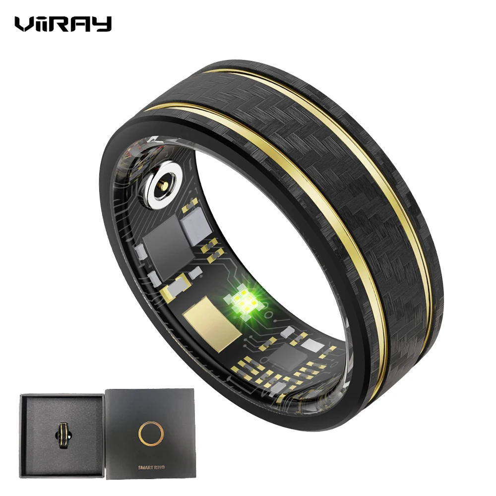 

Fitness Tracker Smart Ring for Women And Men with Heart Rate Blood Oxygen Pressure Monitoring Sleep Tracking And Step Counting