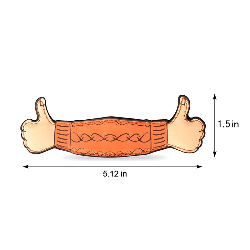 Durable PU Leather Magnetic Thumb's Up Bookmark, Multifunctional Book Page Marker, Great for Readers' Gift