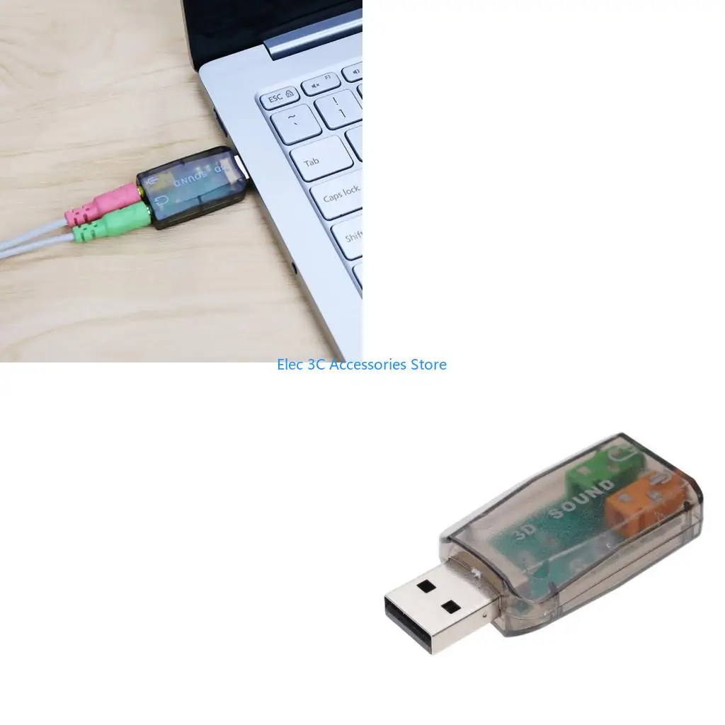 Y51A Usb 5.1 Sound Card  HFR8103 External Independent Sound Card Drive-free Plug and for Play