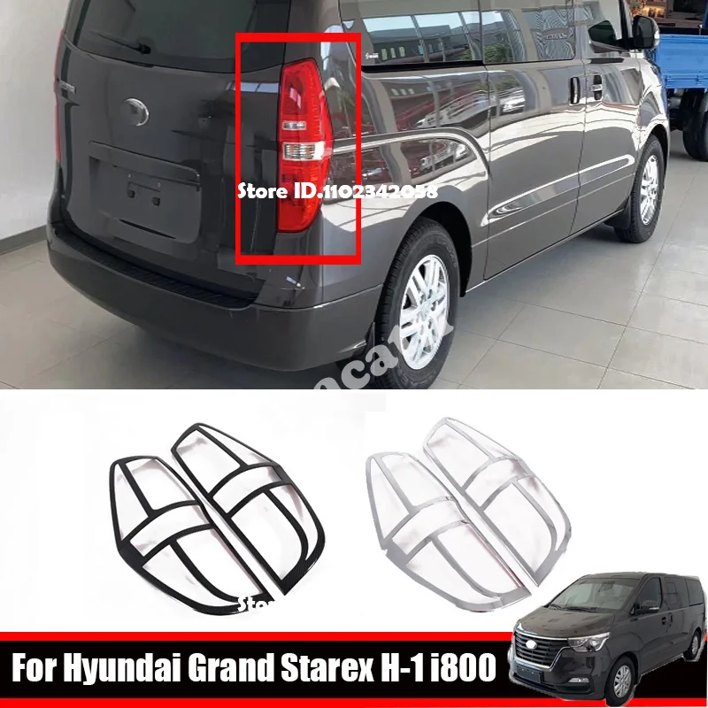 Для Hyundai Grand Starex H-1 i800 2018 2019 2020: хромированная накладка на задний противотуманный фонарь, декоративная накладка на фонарь, аксессуары для автомобиля