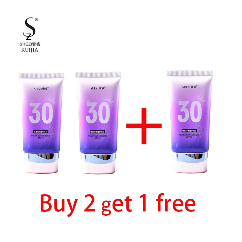 Shezi Original Facial Body Sunscreen SPF 30 BB Cream Milk UV Sunblock Skin Protective Cream Anti-Aging Oil-control Moisturizing