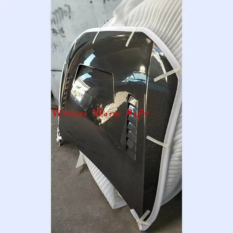 Carbon Fiber Front Engine Hood Bonnets Covers for Audi A4 B8 09-12 - view 4