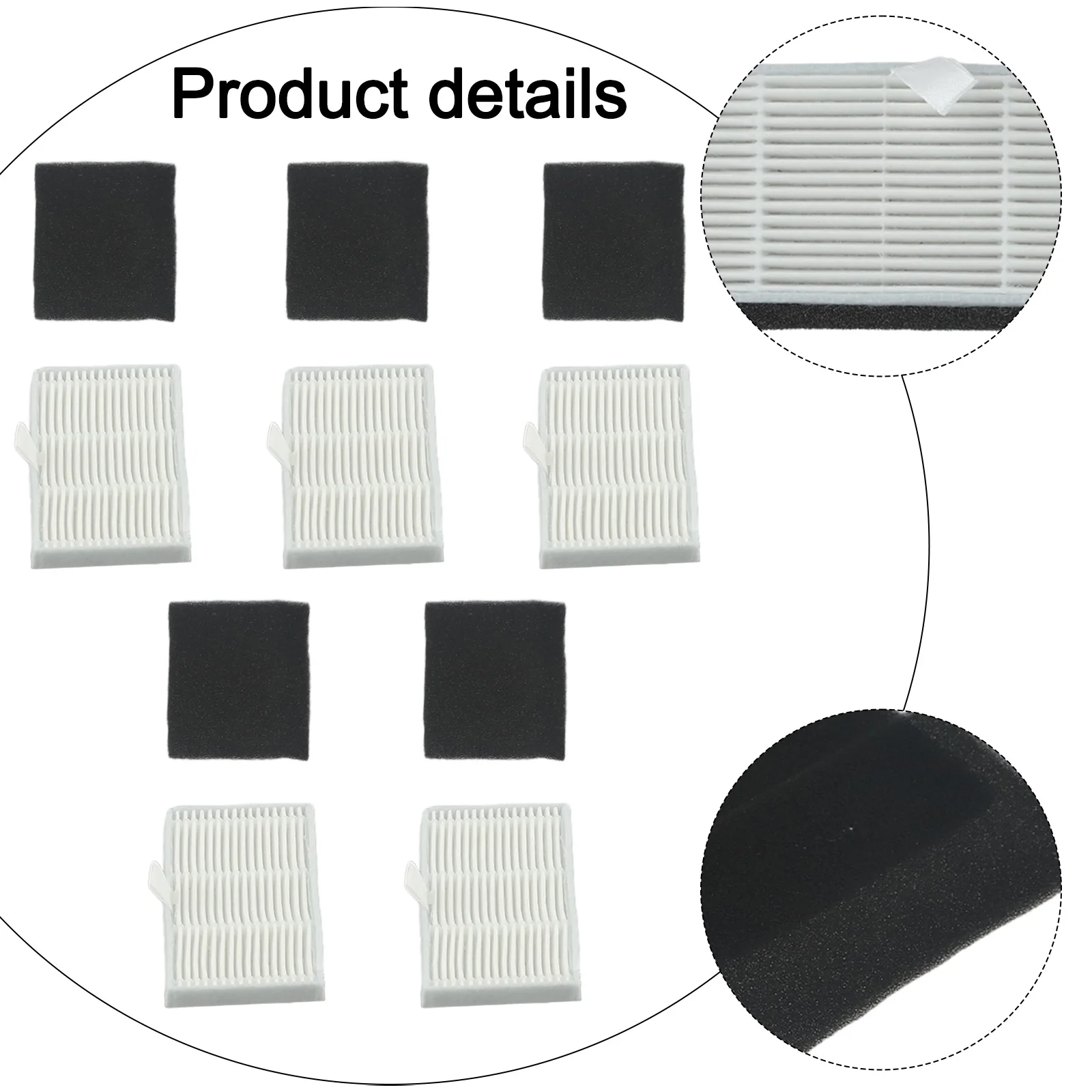 For Ultenic D10 For Robot Vacuum Robot Vacuum Accessories Robot Vacuum Parts Direct Replacement Fine Dust for capture
