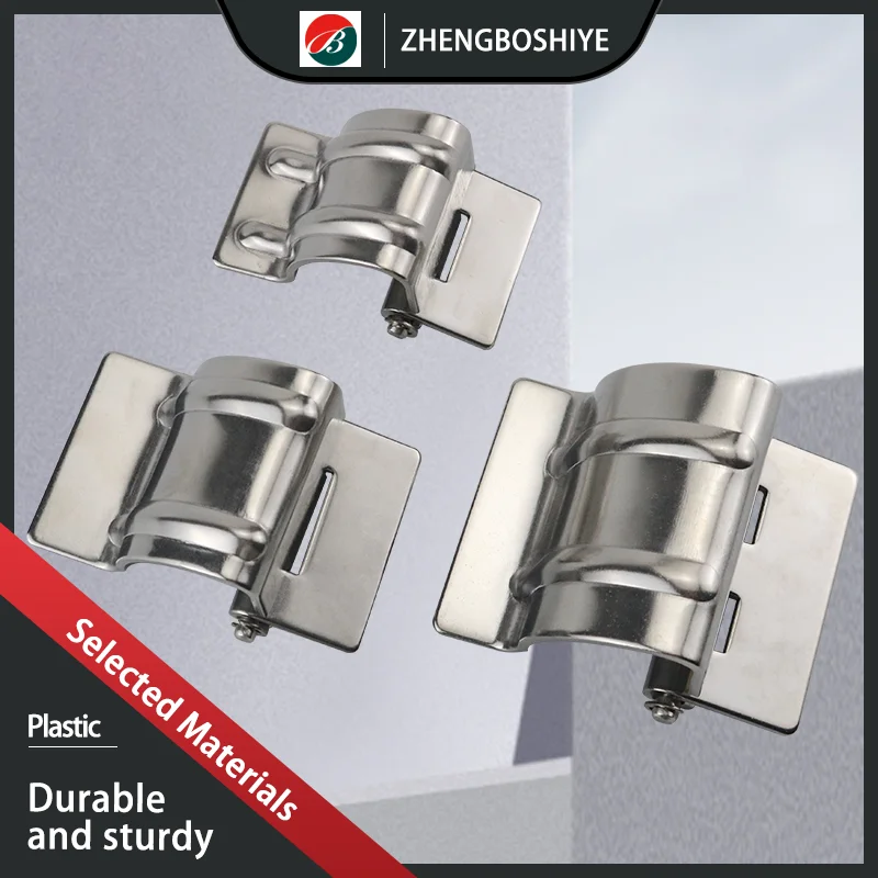 2pcs Concealed Hinge 304 Stainless Steel Industrial Motor Equipment Cabinet Door Load-Bearing Welded Hinge