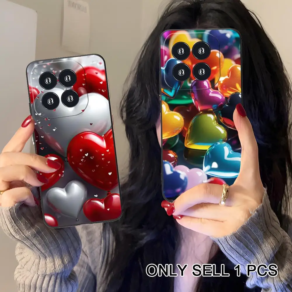 Funda de teléfono Shining Heart para Xiaomi 17 15 14 13 12 11 T Ultra Lite Pro S X 5G, funda suave de TPU a prueba de golpes