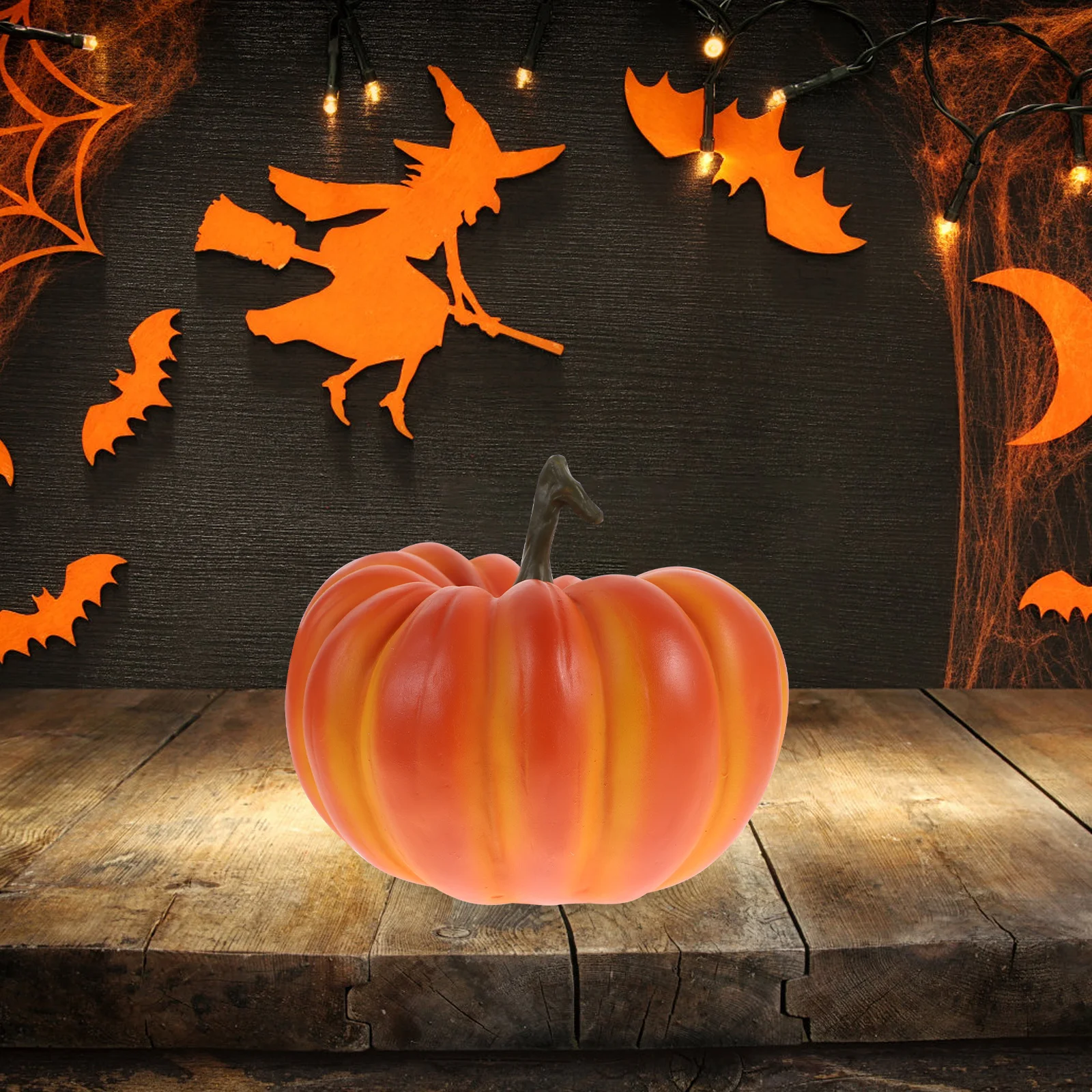 

Resin Pumpkin Decoration Stylish Halloween Ornament Exquisite Craft for Home Party Desktop Halloween Decoration