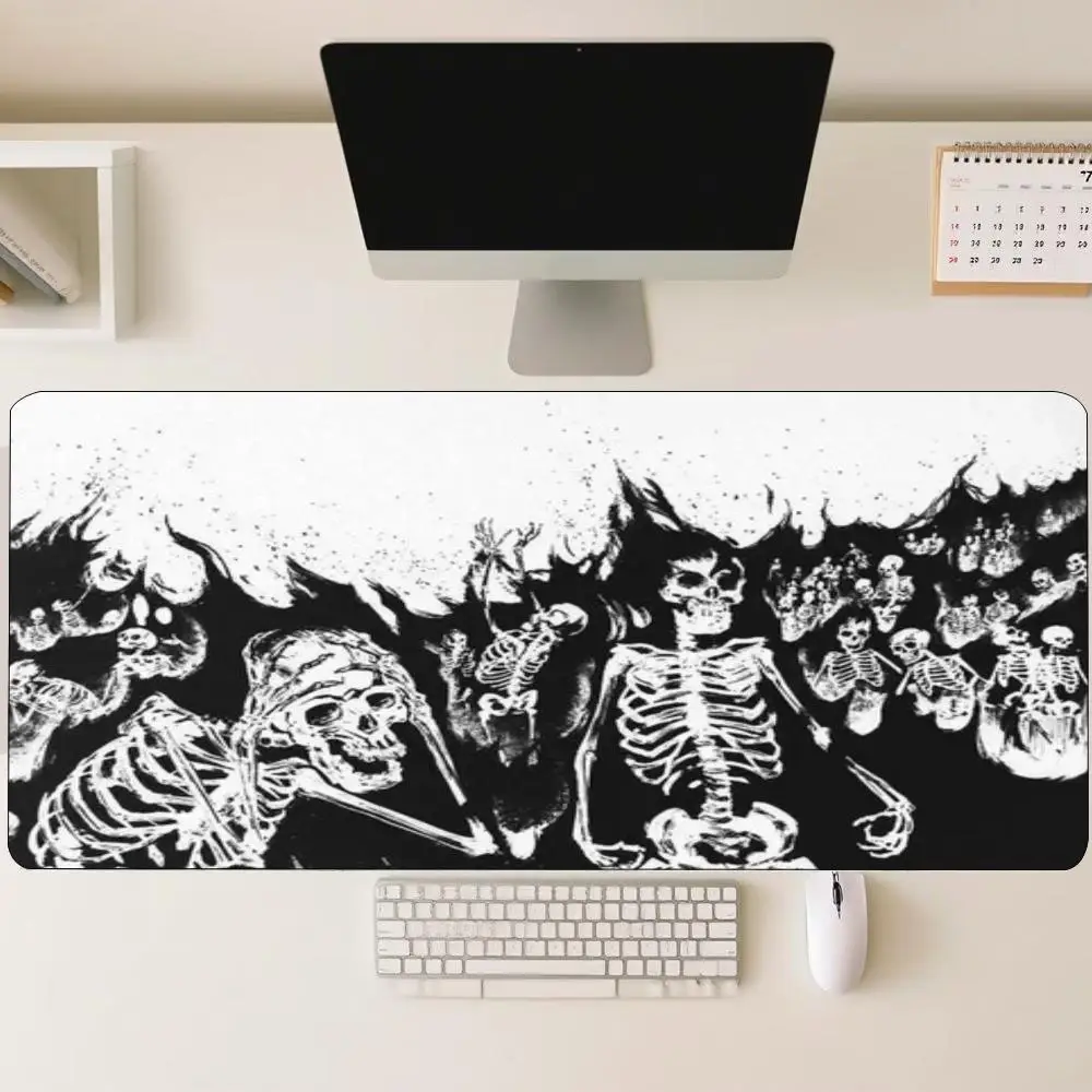 Gothic Skeleton Horde Extended Gaming Mouse Pad Non-Slip Rubber Base Large Desk Mat Keyboard Mouse pad For Laptop PC