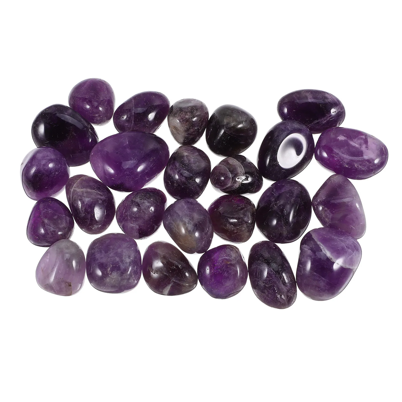 

300G 2-3Cm Purple Quartz Agate Natural Tumbled Stones Healing Crystal For Meditation Fish Tank Vase Filler Terrarium Decor Rough