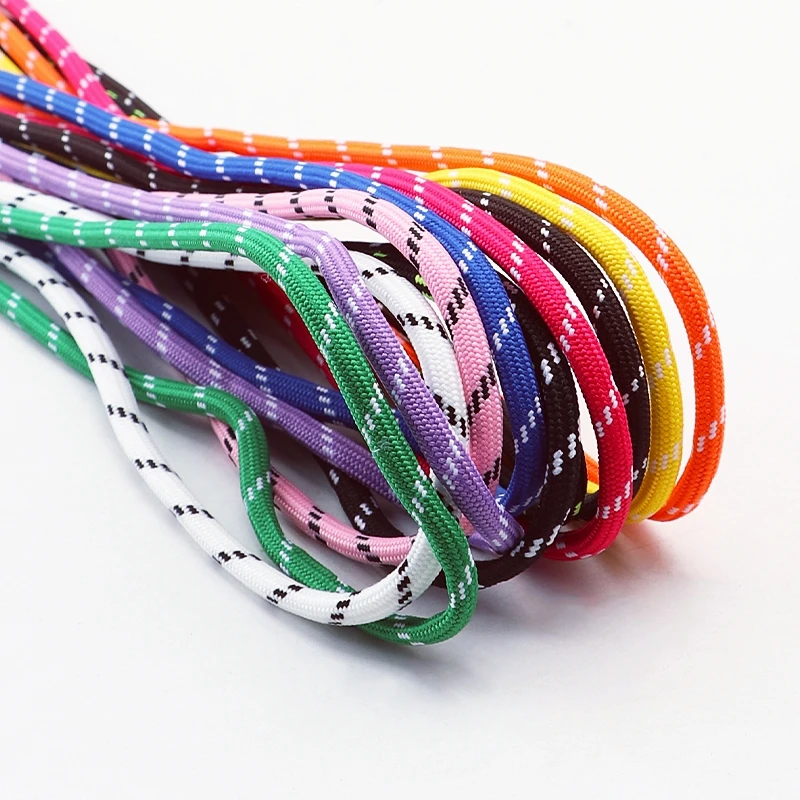 1Pair 5mm thick Round Shoelace Outdoor Sports Laces Sneaker basketball Shoe Laces length 100/120/140/160cm Shoe accessories