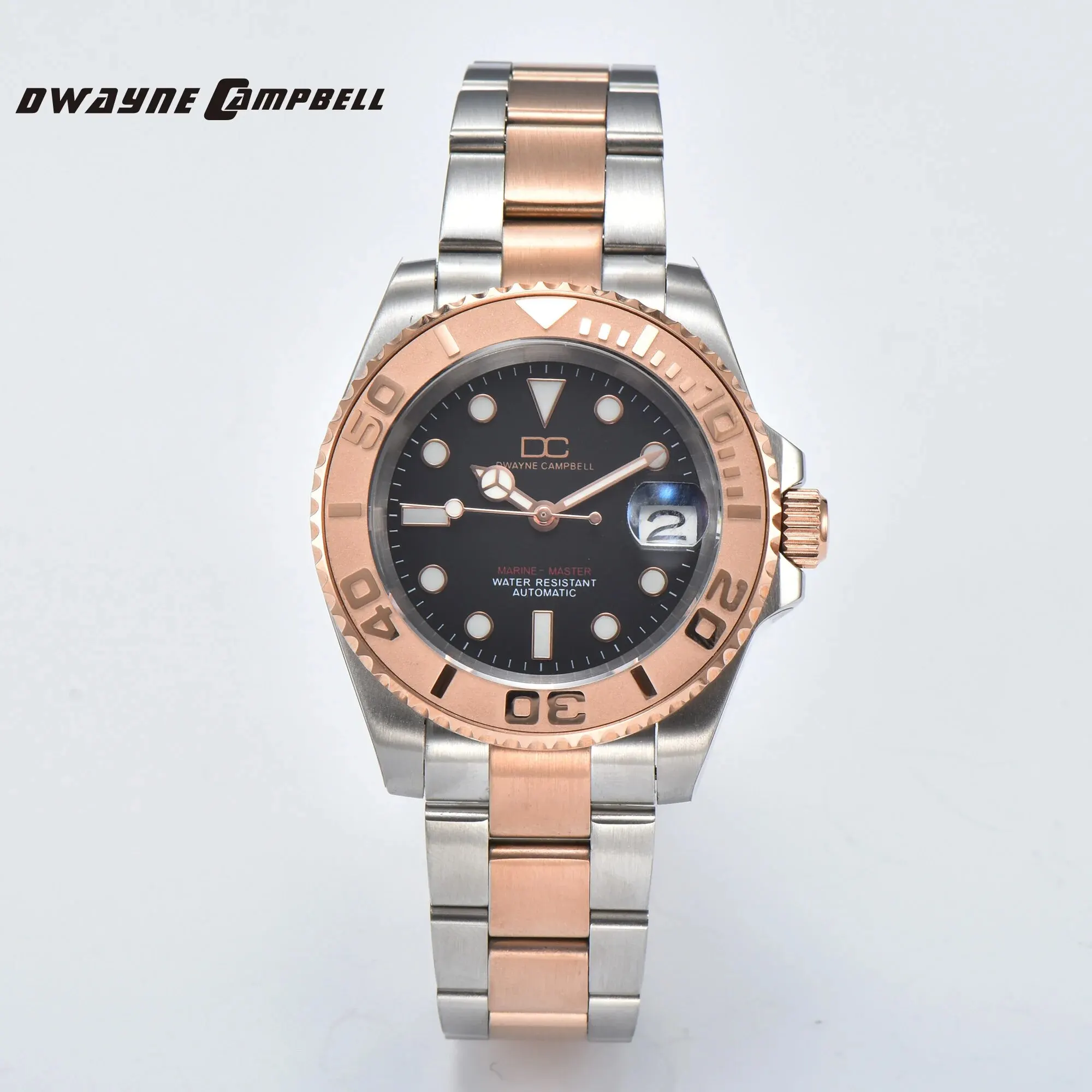 DWAYNE CAMPBELL Classic NH35 Men\'s Mechanical Watch Waterproof Stainless Steel Luminous Sapphire Glass Business Watch Best Gift