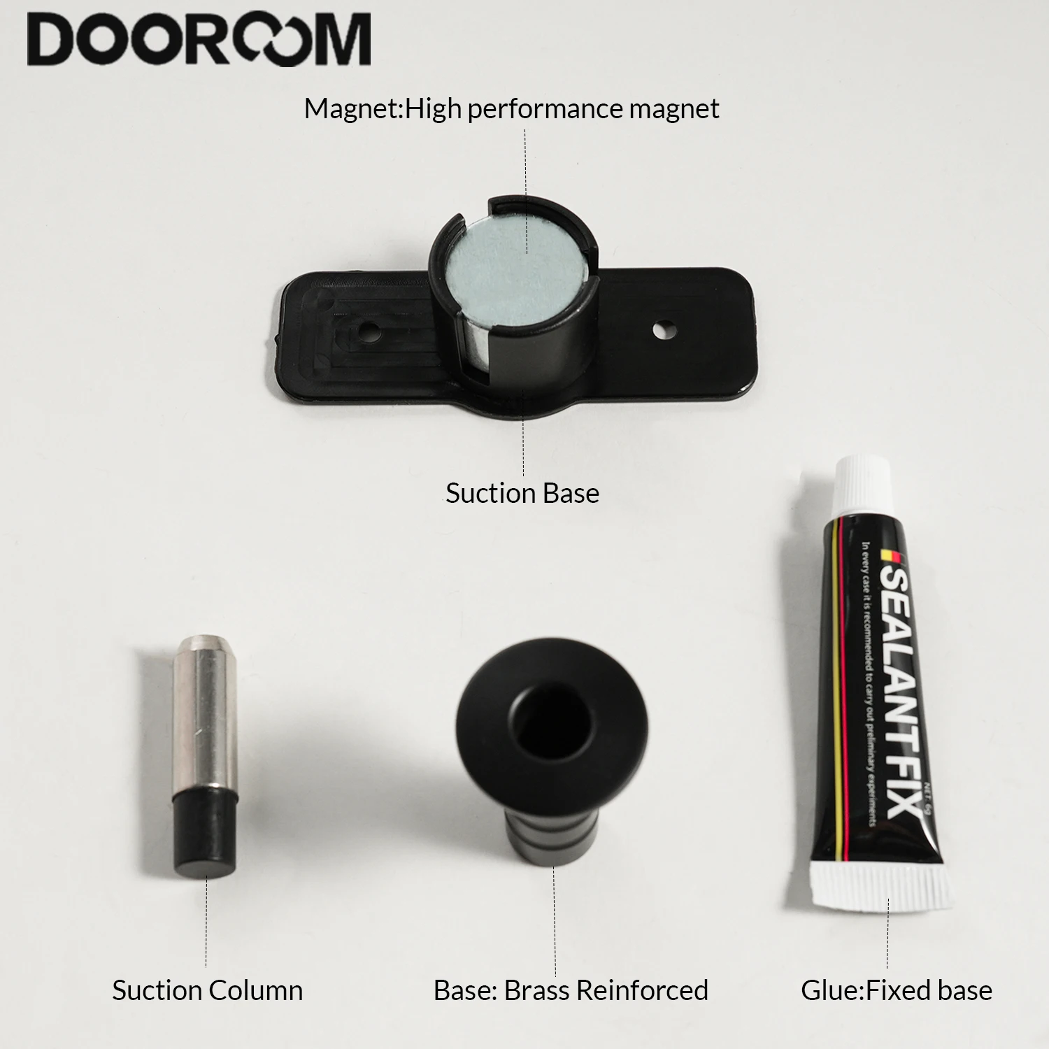 Imagem -06 - Dooroom-paradas de Porta de Latão Invisível Suporte de Porta Resistente Rolha Magnética Captura Escondida Forte Doméstica