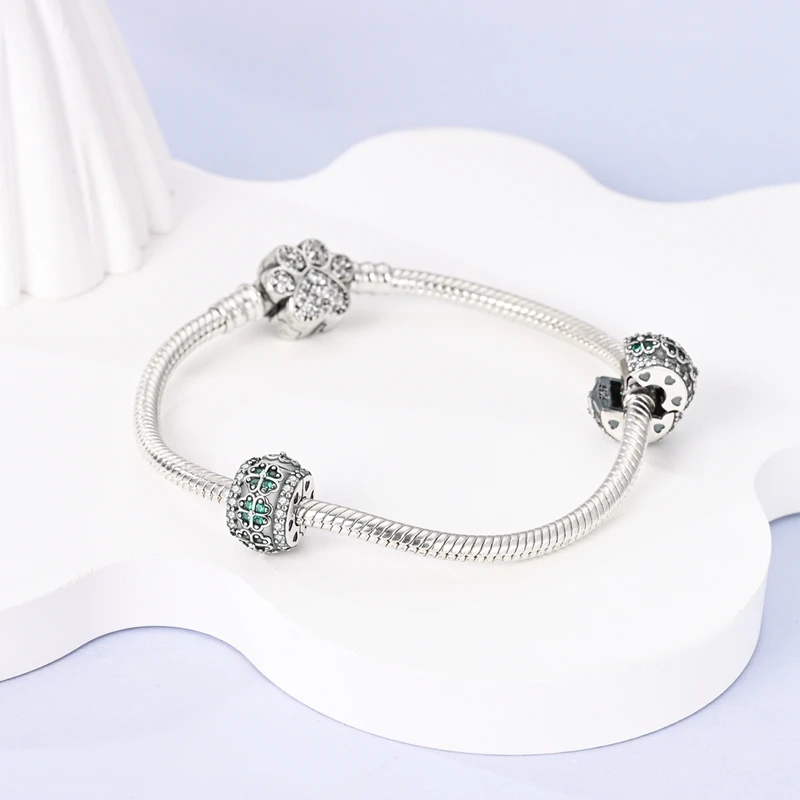 Charms Silver 925 Mysterious Starry Sky Blue Star Beads Fit Charms Plata 925 Original Bracelet Beads Women Jewellery Making Diy