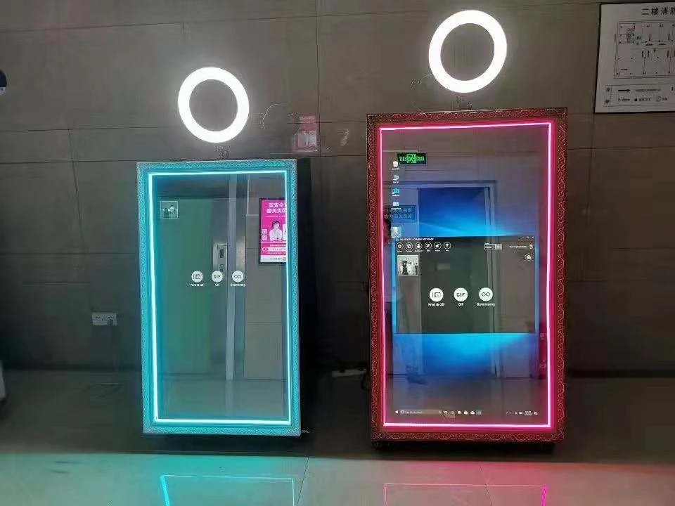 65inch Magic Mirror Photo Booth Affordable F case Led Frame Enclosure Camera Touch Screen Premium Practical