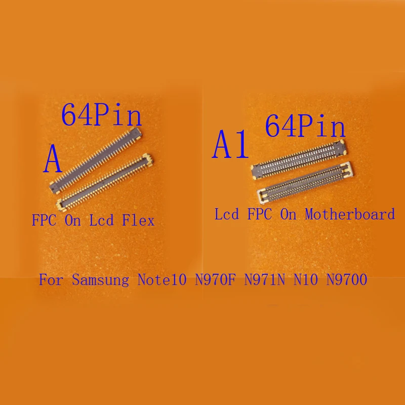 1-10 шт. разъем для зарядки FPC, USB-дисплей для ЖК-дисплея для Samsung Galaxy N10 Note 10 Plus N976 Note10 N970 S10 5G G977 54 64-контактный
