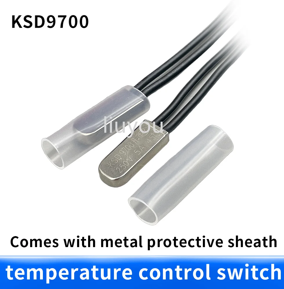 KSD9700 5A 250V 15C 35C 40C 55C 60C 75C 80C 85C 90C 95C 100C 155C NO NC Thermostat Thermal Protector fuses Temperature Switch