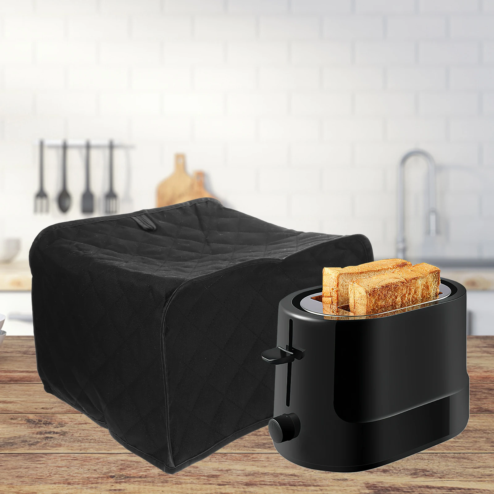 

Toaster Appliance Cover 2 Slice Wide Slot Lightweight Compact Bread Maker Protective Sleeve Wear-Resistant for Household Kitchen
