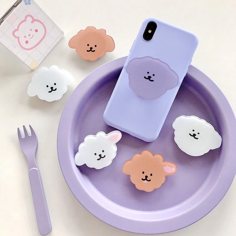 Cute Phone Grip Tok Holder Socket Cellphone Bracket Finger Ring For iPhone Samsung Griptok Support Telephone Portable New