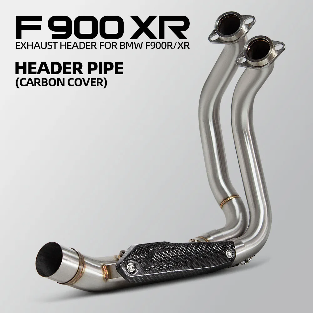 Motorcycle Exhaust Header Pipe Manifold For F900XR F900R F900 2020-2024 Motobike Escape Front Link Pipe Optional Interface