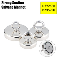 Strong Suction Neodymium 304 Fishing Magnets Magnet Multiple Sizes Heavy Salvage River Stream Sewer Countersunk Head With Hole