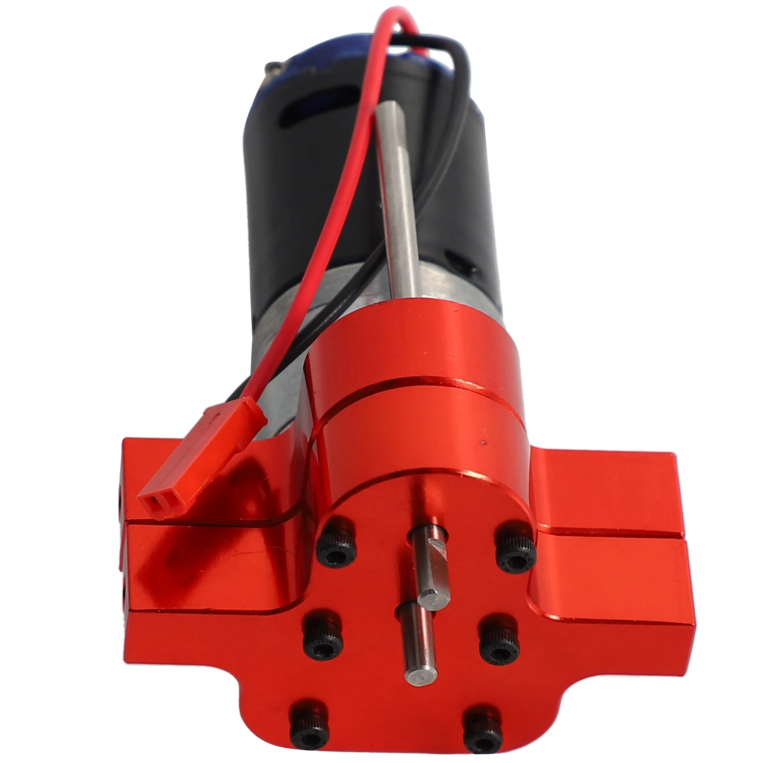 عملي 370 نحى المحرك + سبيكة مجموعة صناديق التروس بالوعة الحرارة مع التروس الصلب ل WPL Henglong C14 C24 B14 B24 B16 B36 4X4 6X6 Upgra #4