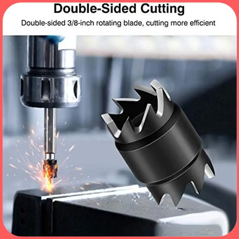 

A76I-Double Sided Spot Weld Cutter Accessories 3/8 HSS Spot Weld Cutter Remover Drill Bits Hex Sheet For Power Drill