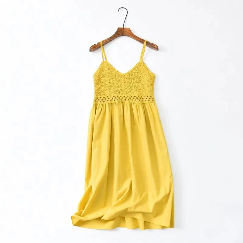 Weißes Kleid für Damen 2022, Vestidos De Mujer, V-Ausschnitt, ärmellos, lose Schlinge, Robe Femme, lose, aushöhlen, Sommer, süße Kleider