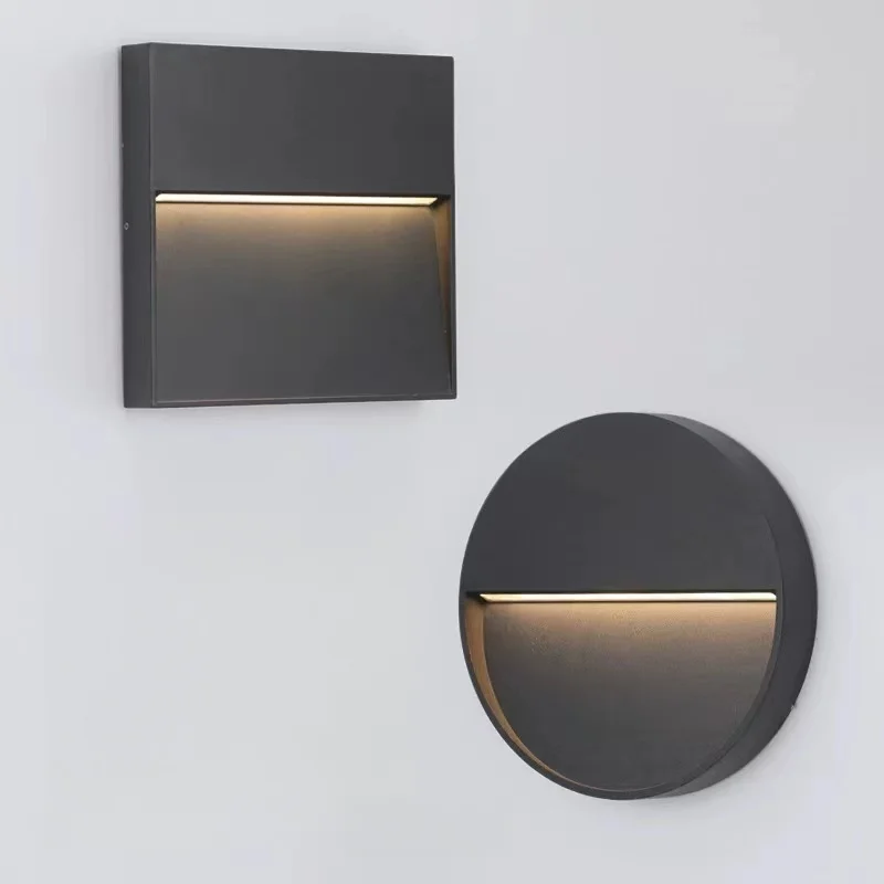

LED Outdoor Surface Mounted Wall Lamp IP65 Waterproof Step Light for Garage Basement Channel Passage Entrance Stairs 110V 220V